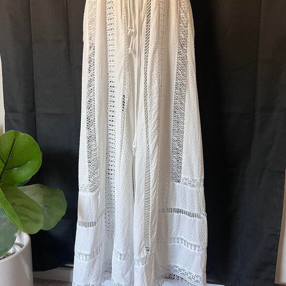 Free people crochet style white jumpsuit - Picture 5 of 7